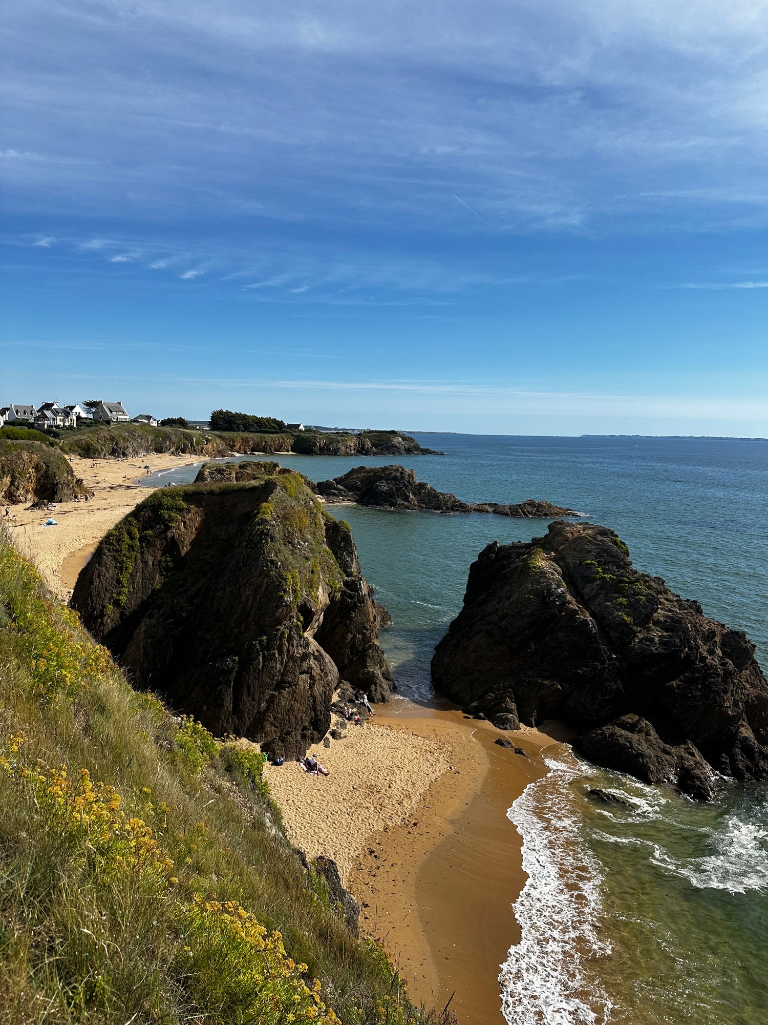 Photo montrant le paysage de la côte bretonne